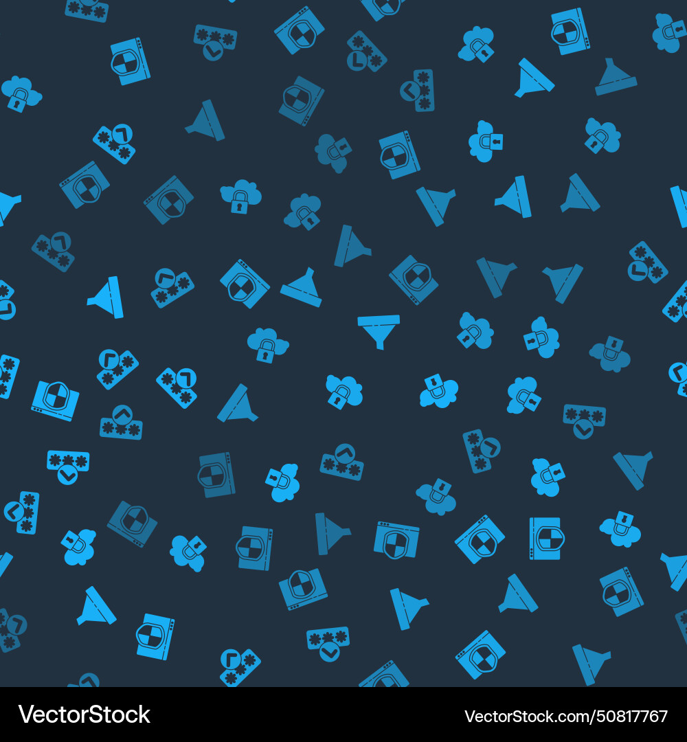 Set browser with shield cloud computing lock Set browser with shield cloud computing lock vector image