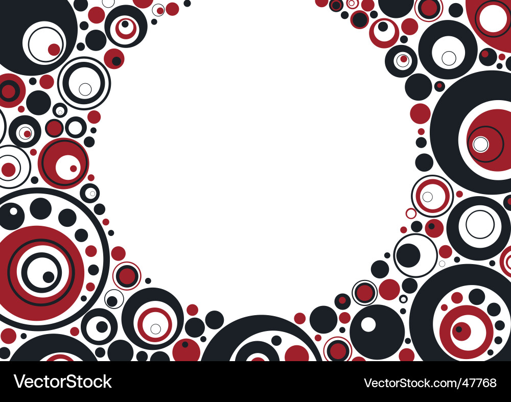 Abstract circles background vector image
