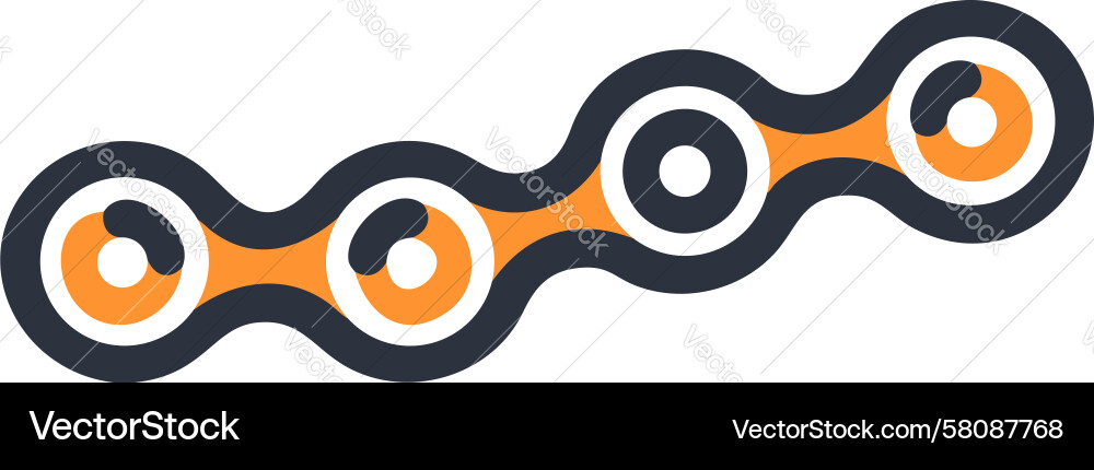 Dynamic Chain Link Icon Vector Image