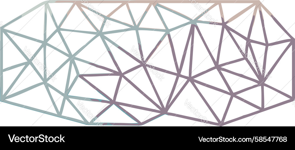 Intricate Polygonal Mesh Pattern Vector Image