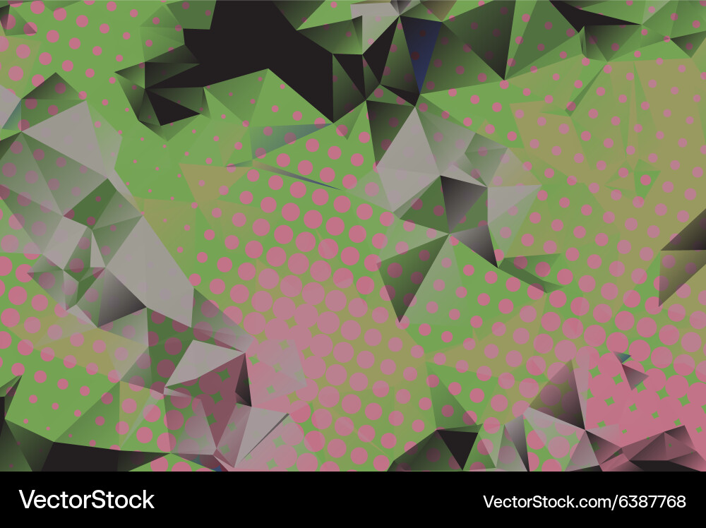 Low poly background with many dots Vector Image