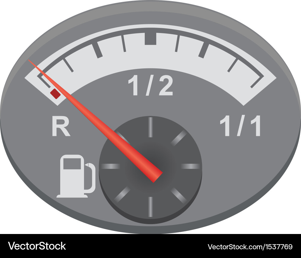 Car Fuel Gauge Vector Image