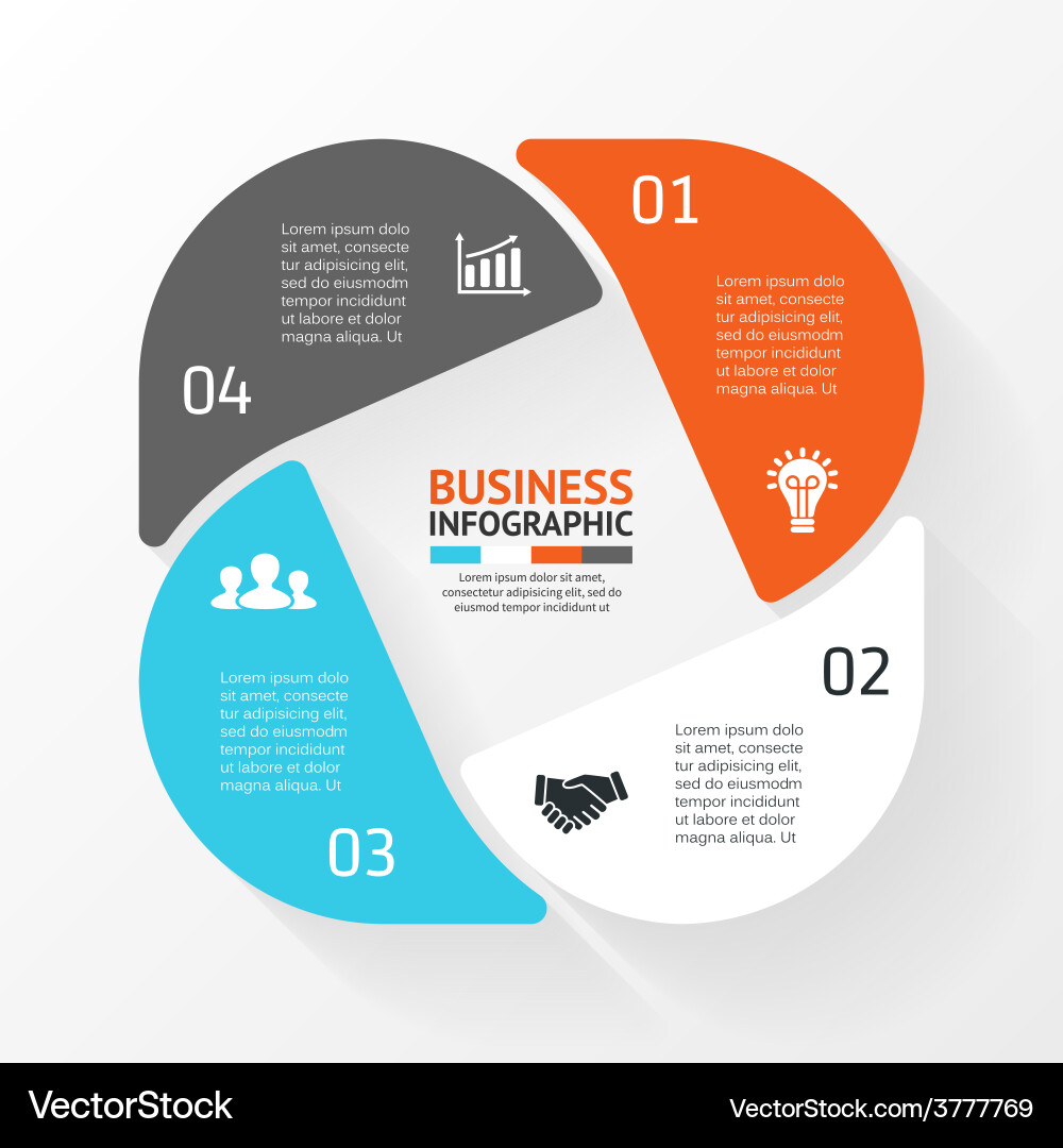Circular Diagram & Process Flow Royalty Free Vector