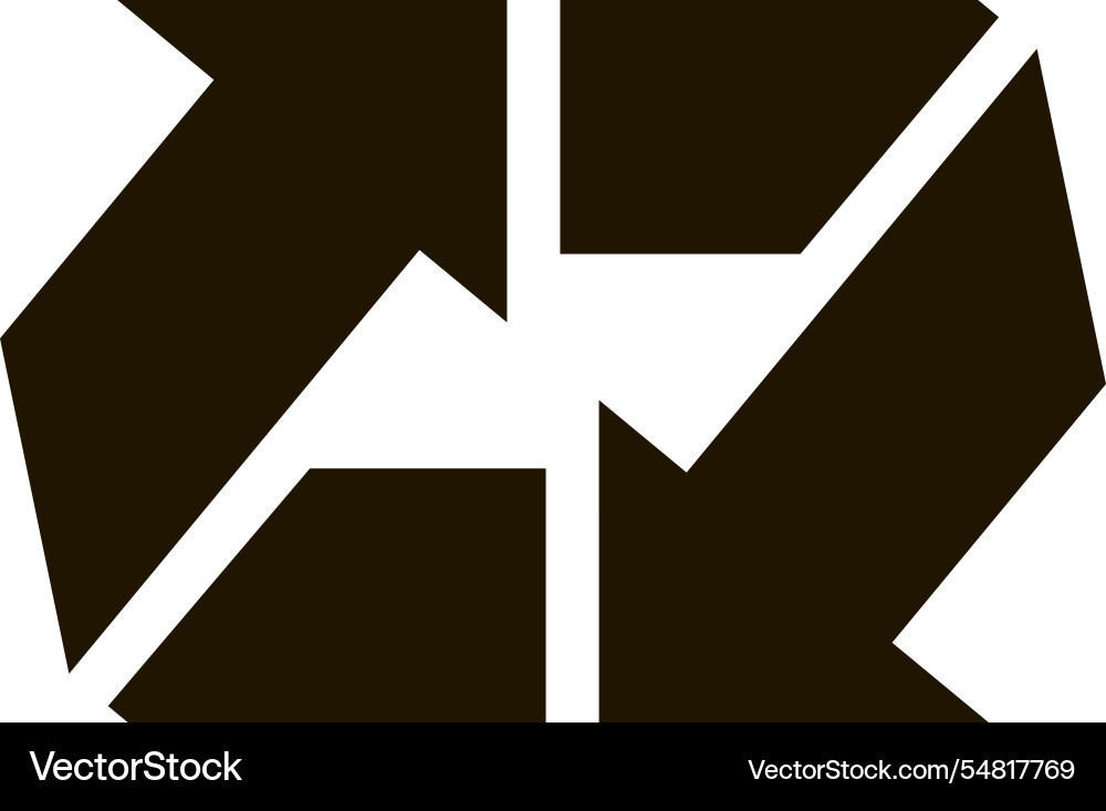 Four rotating arrows are creating a dynamic visual Four rotating arrows are creating a dynamic visual vector image