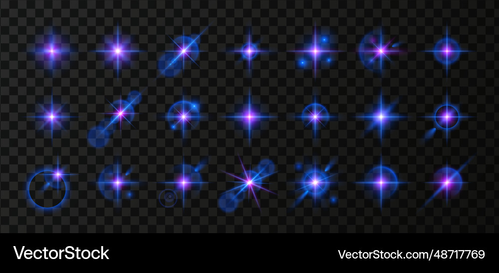 Light effect set Light effect set vector image