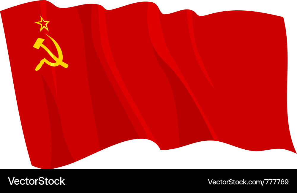 Soviet Flag Vector Image