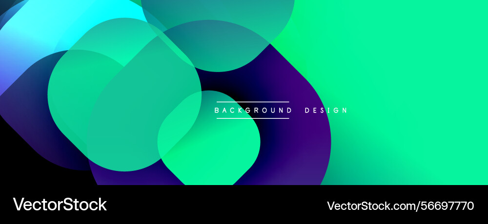 Abstract vibrant background overlapping shapes Abstract vibrant background overlapping shapes Vector Image