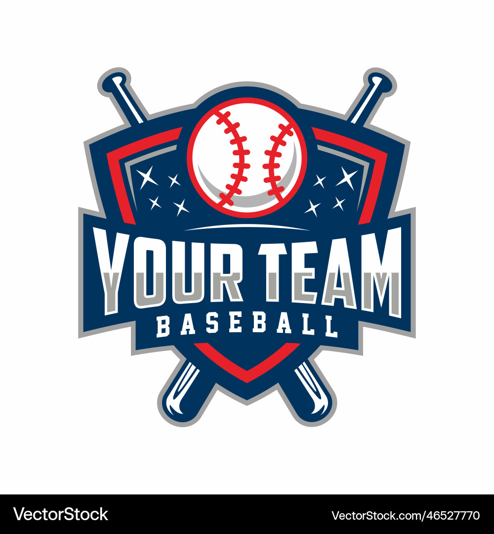 Baseball Logo Template - Modern & Professional vector image