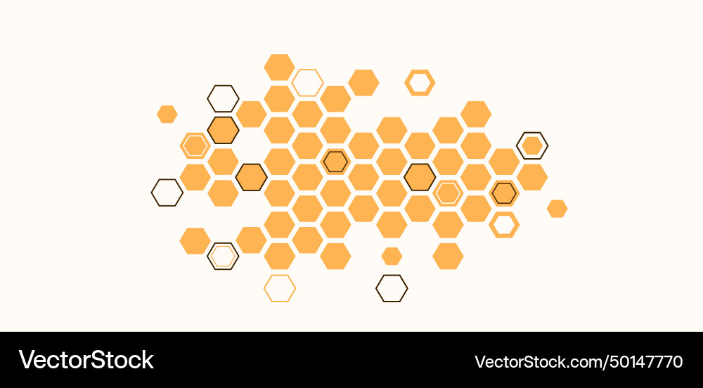 Beehive honeycomb bee honey vector image