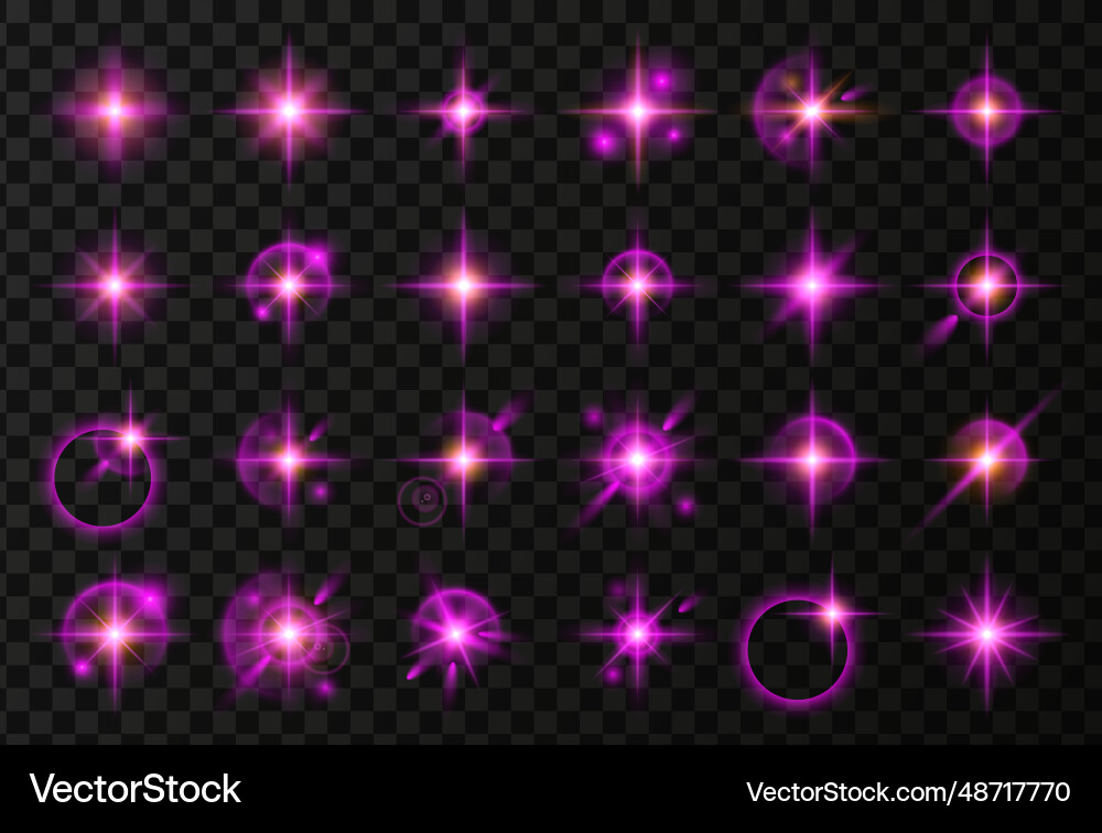 Light effect set Light effect set vector image