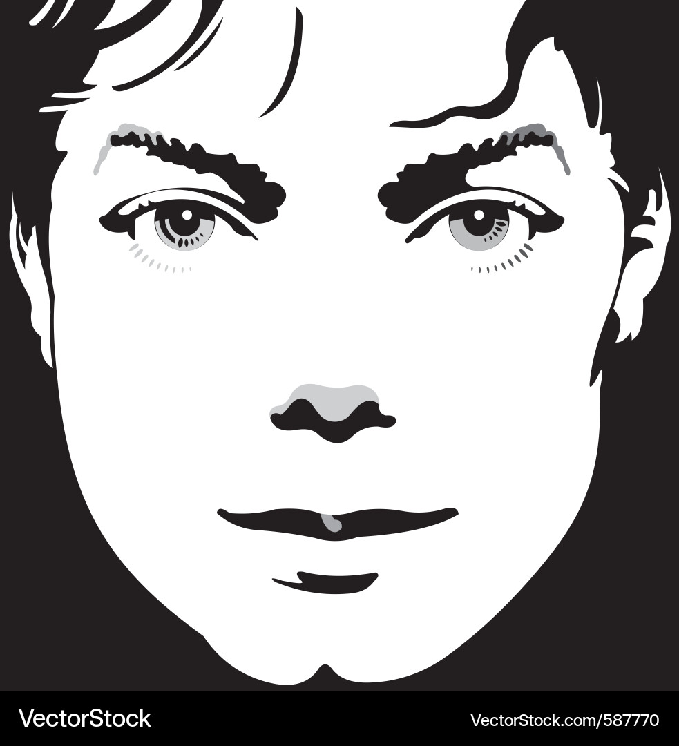 Protrait Vector Portrait Royalty Free Vector Image - VectorStock