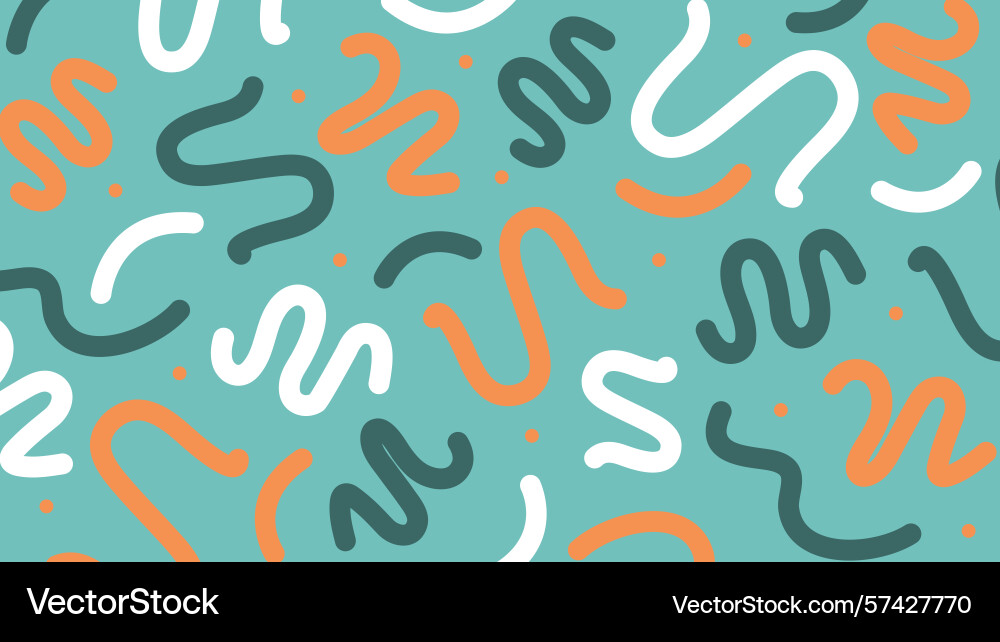 Teal squiggle abstract background Teal squiggle abstract background Vector Image