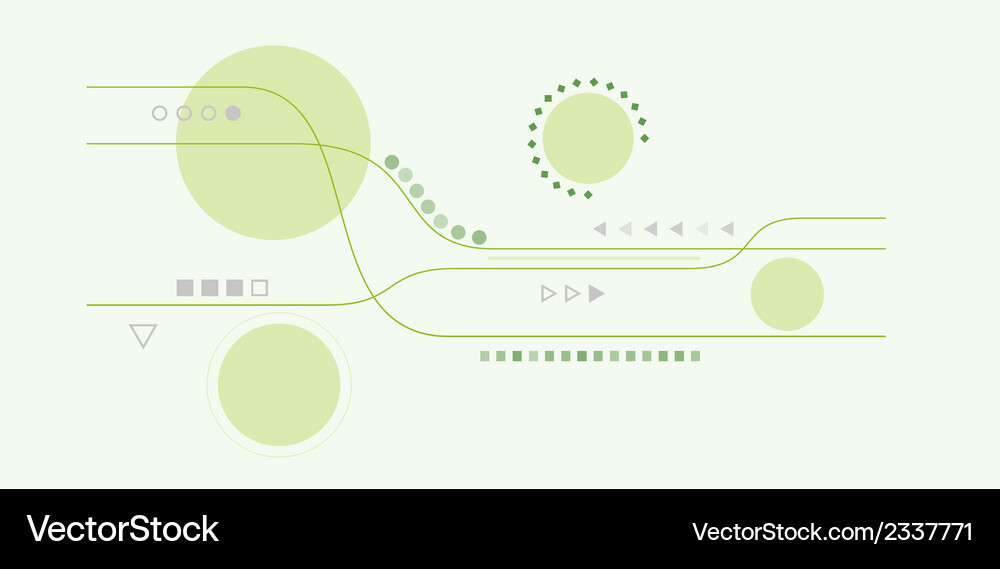 Abstract lines and circles Vector Image