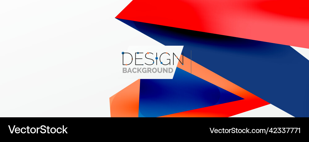 Abstract Overlapping Shapes Background vector image