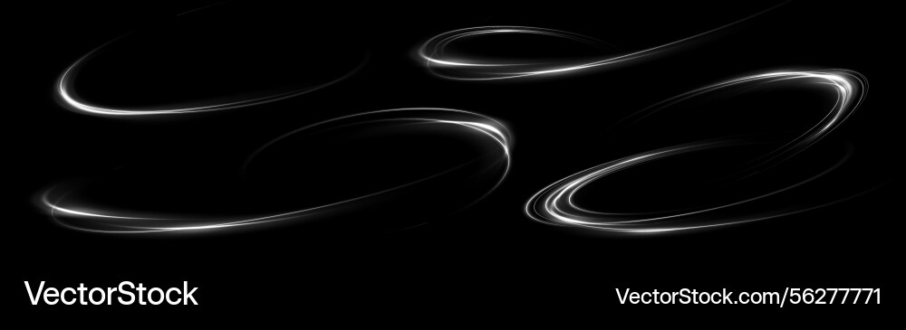 Abstract swirling light patterns displayed Vector Image