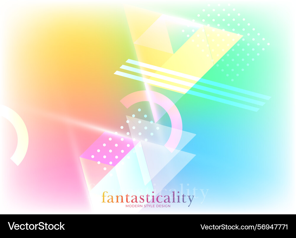 Flat minimal geometric background dynamic shapes Vector Image