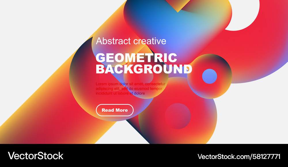 Fluid Gradient Shapes Abstract Background Vector Image
