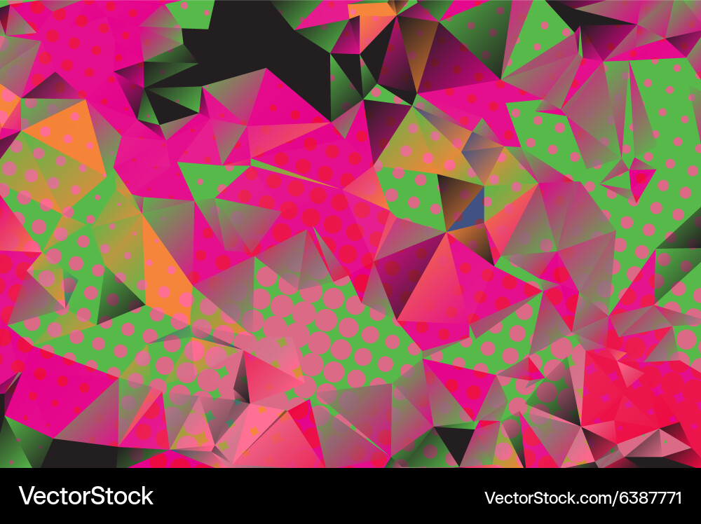 Low poly background with many dots Vector Image