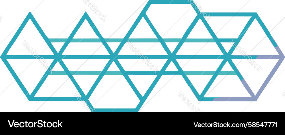 Repeating Hexagonal Grid Pattern Vector Image