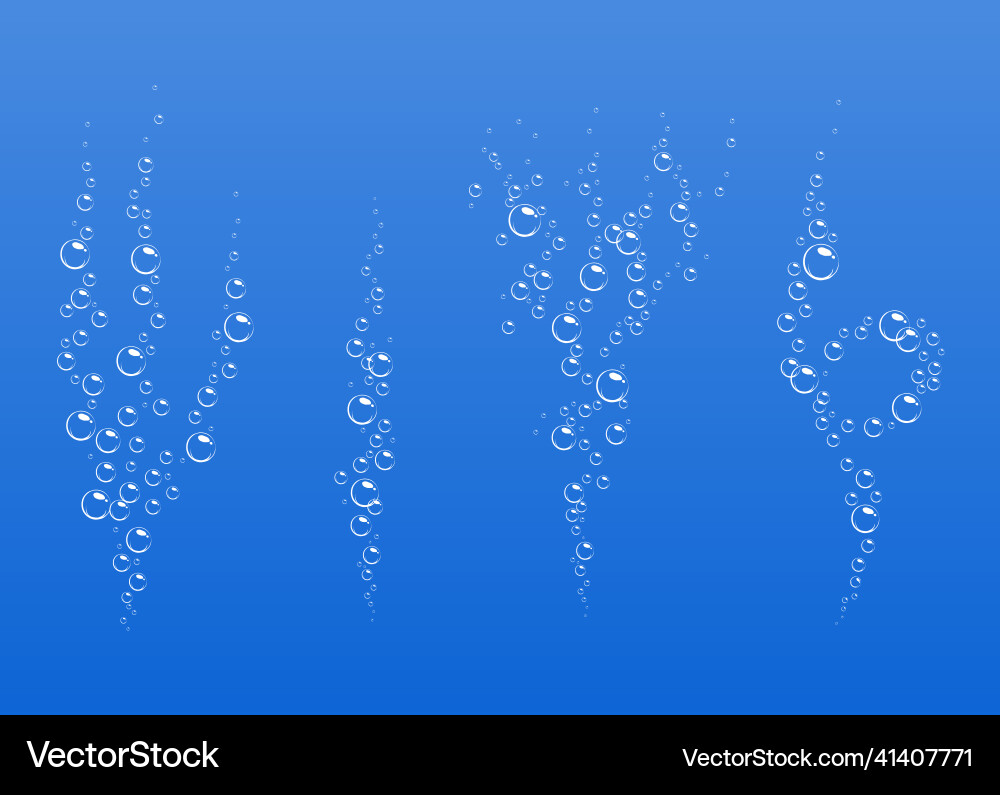 Underwater Bubbles - Fizzing Flow vector image