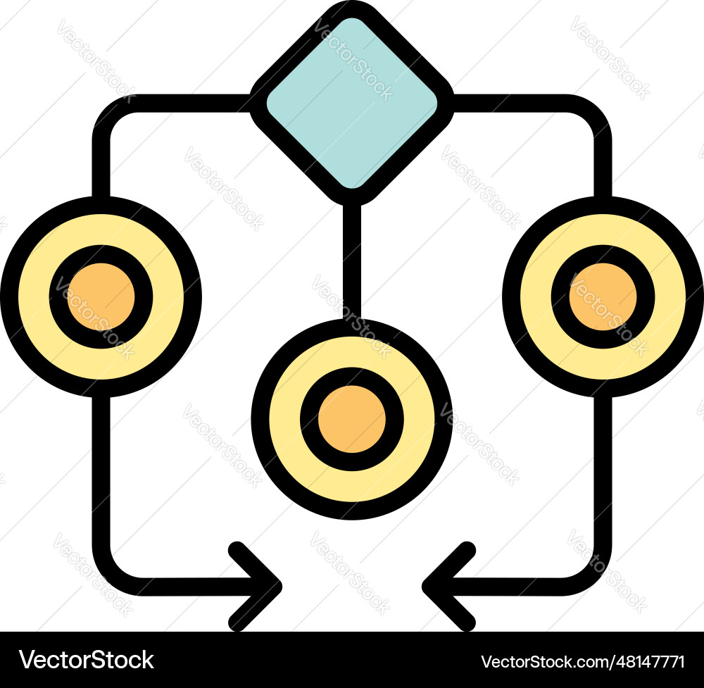 Workflow progess icon flat Workflow progess icon flat vector image