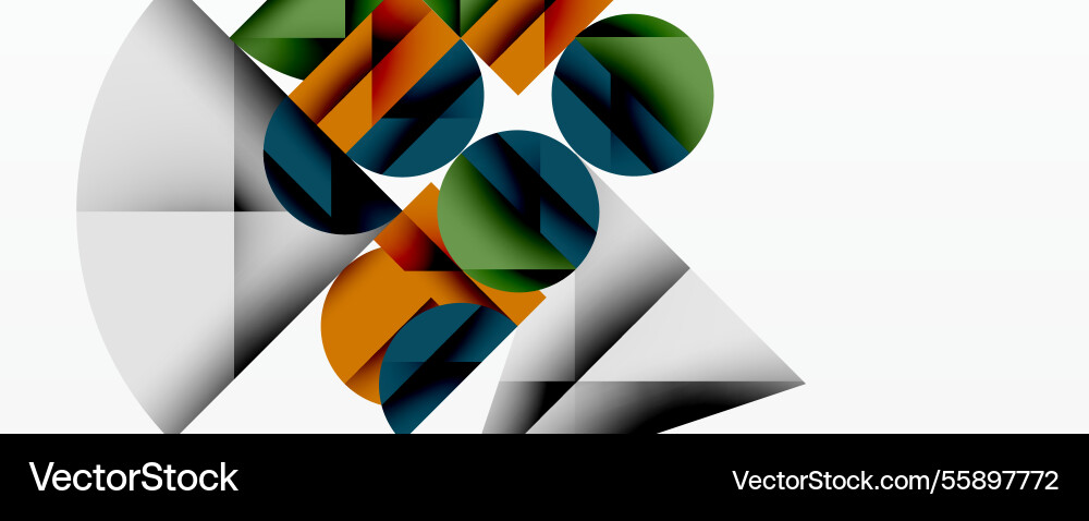 Abstract geometric design with intersecting Abstract geometric design with intersecting Vector Image