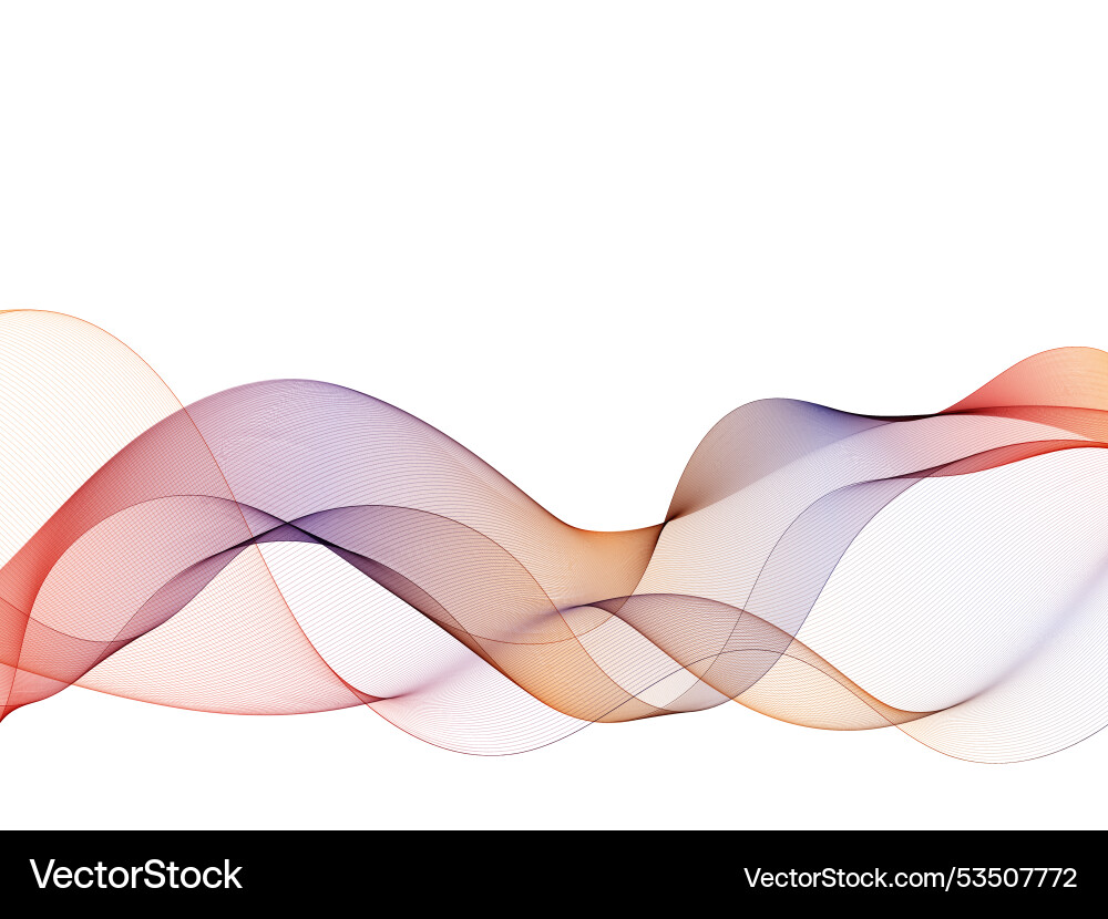 Colored wave background design element template Colored wave background design element template Vector Image