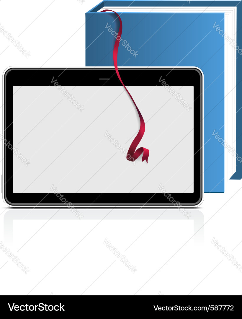 E-Reader Display vector image