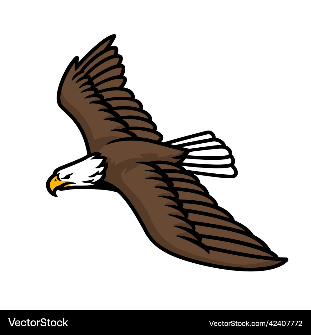 Flying Eagle Emblem vector image