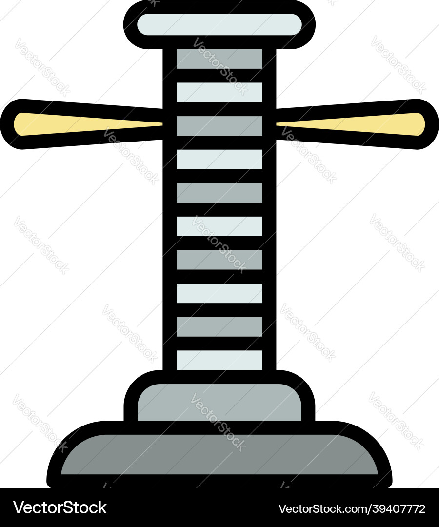 Scaffold thread icon color outline Scaffold thread icon color outline vector image