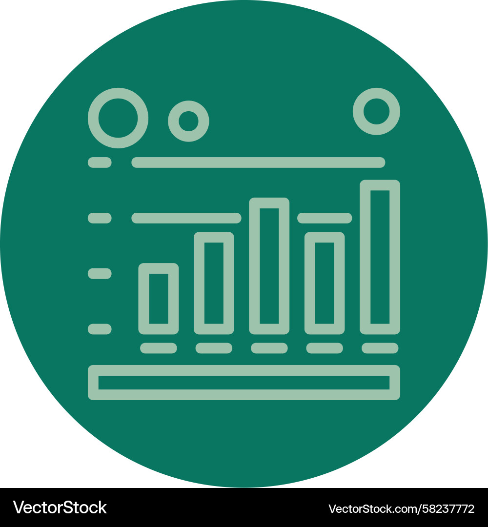 Session Length Chart Icon Vector Image