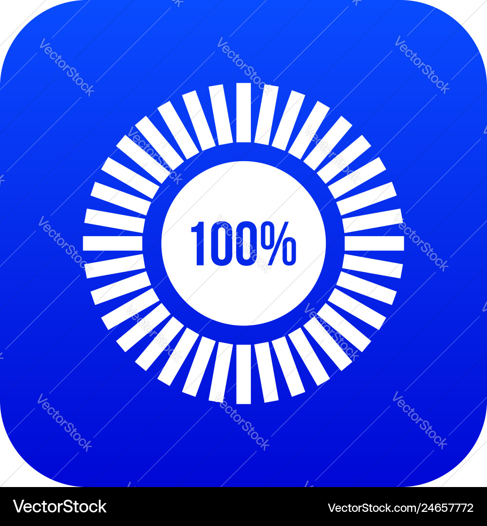 Sign 100 download icon digital blue Sign 100 download icon digital blue vector image