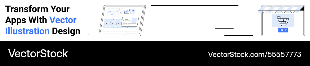 Digital app transformation design with analytics Digital app transformation design with analytics vector image