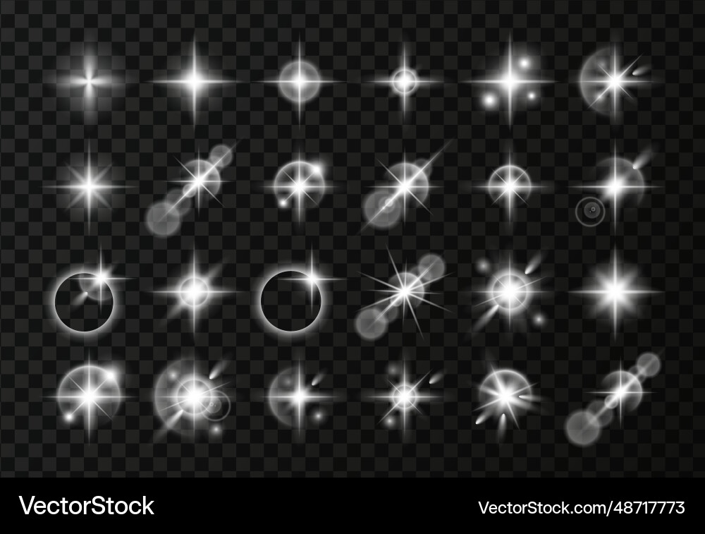 Light effect set Light effect set vector image