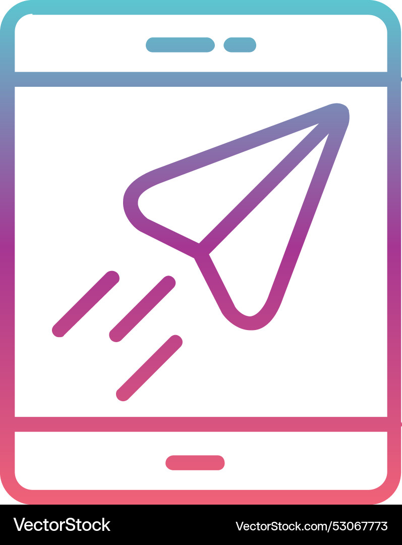 Send line gradient design Vector Image