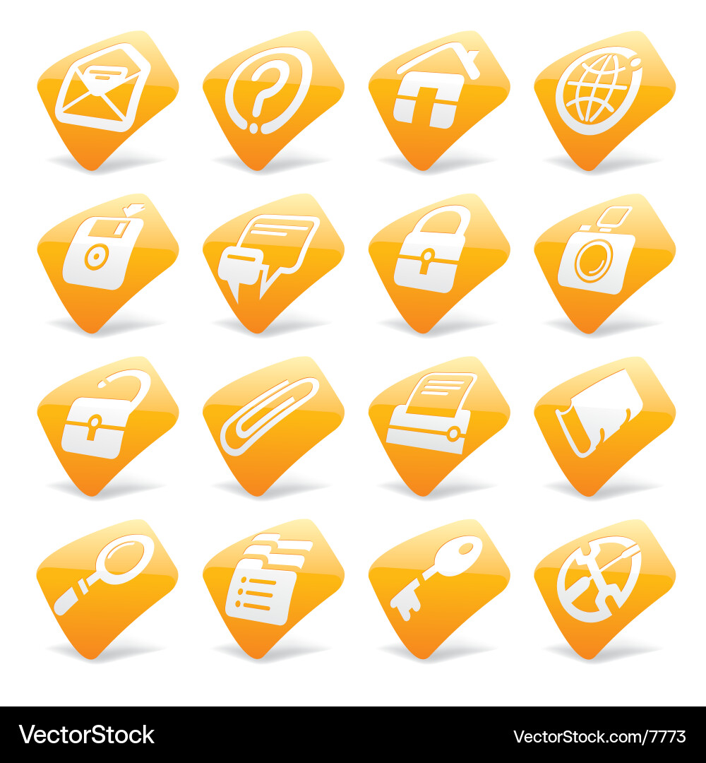 Website & Internet Icons Set vector image