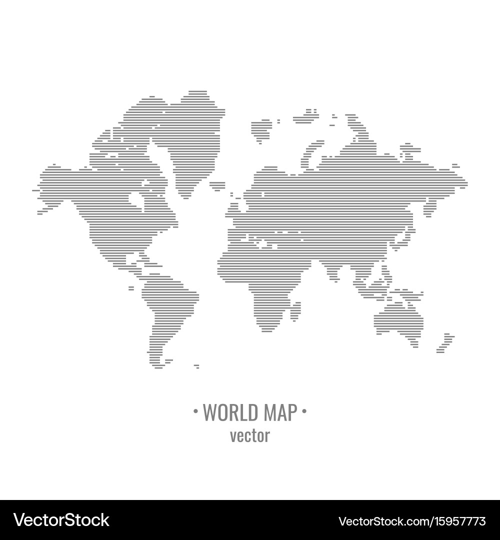 World map Royalty Free Vector Image - VectorStock