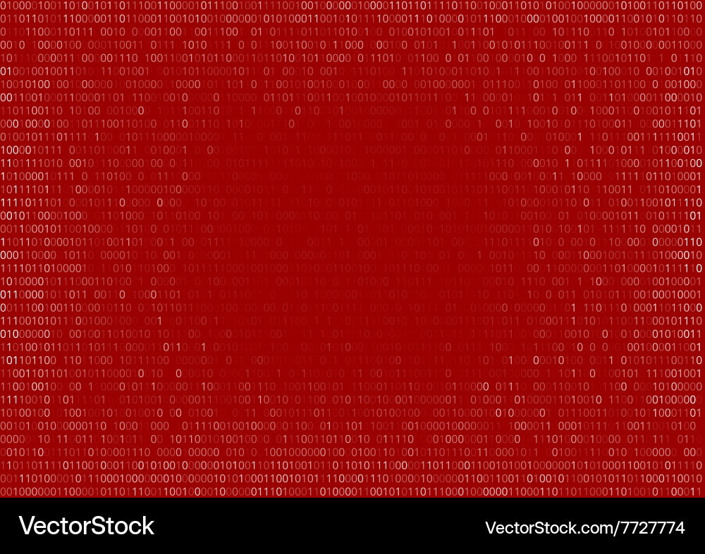 Binary Code Background Vector Image