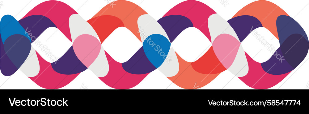 Fluid Geometric Loop Vector Image