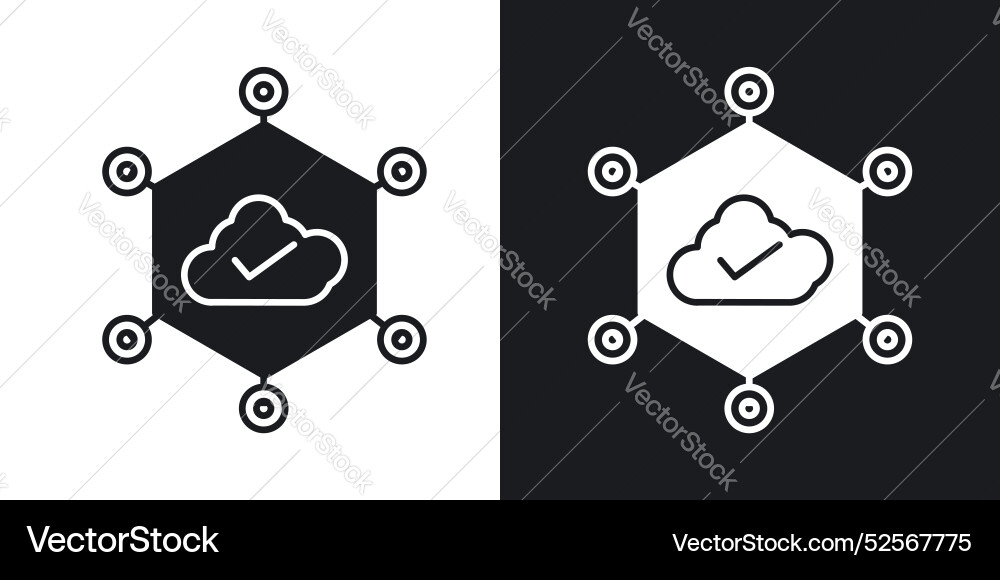 Edge computing icon set on white background Edge computing icon set on white background vector image