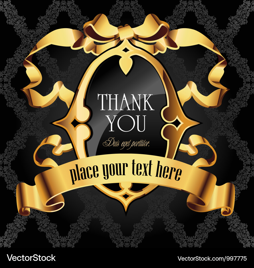 Golden label Royalty Free Vector Image - VectorStock
