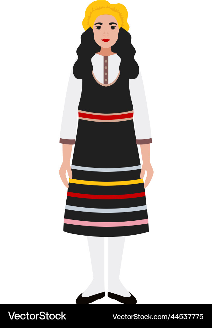 Portuguese dress Royalty Free Vector Image VectorStock