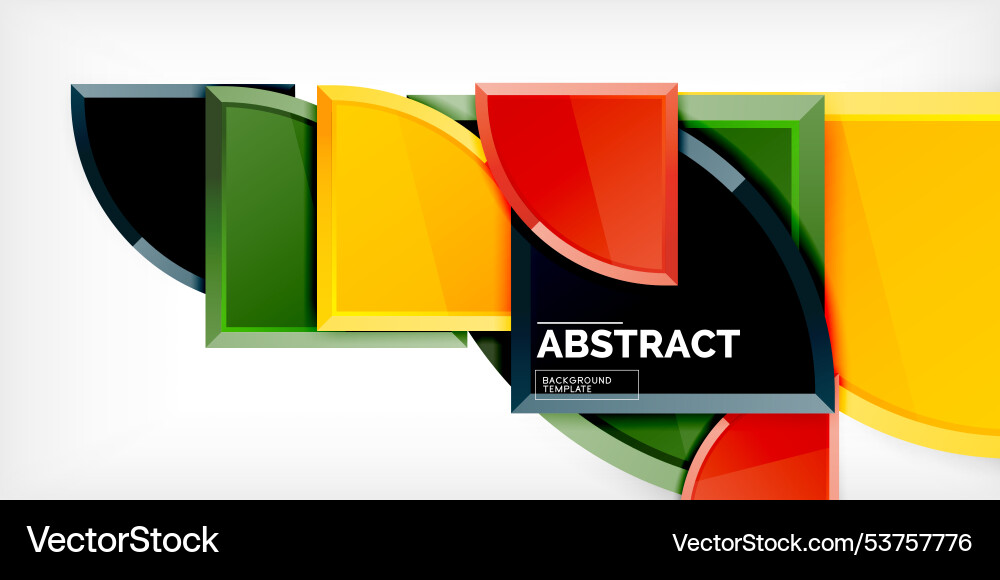 Abstract background - circles and round triangles Abstract background - circles and round triangles Vector Image