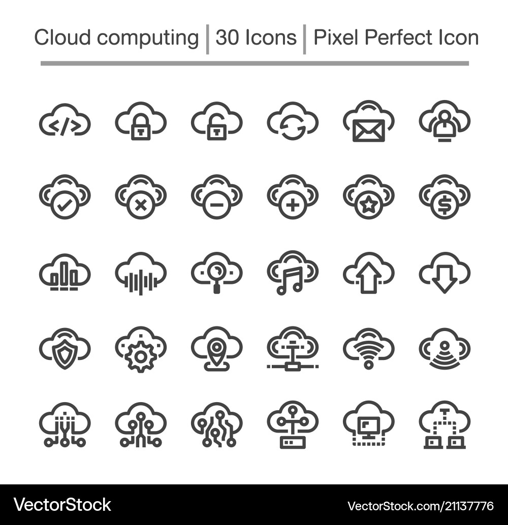Cloud computing icon Cloud computing icon vector image