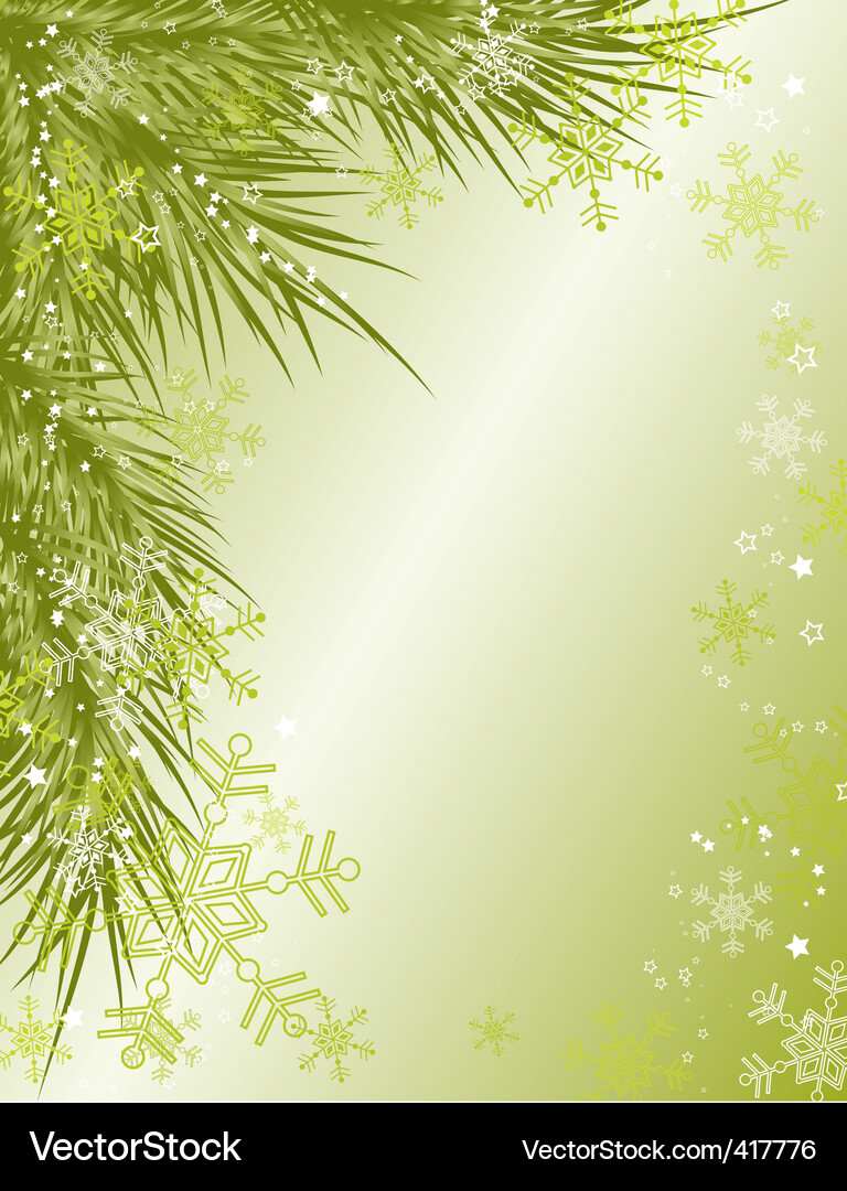 Sparkling Winter Snowflake Background Vector Image
