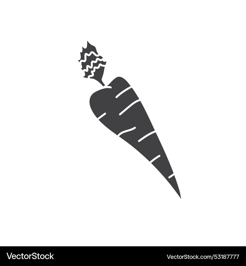 Carrot line icon element design template Carrot line icon element design template vector image