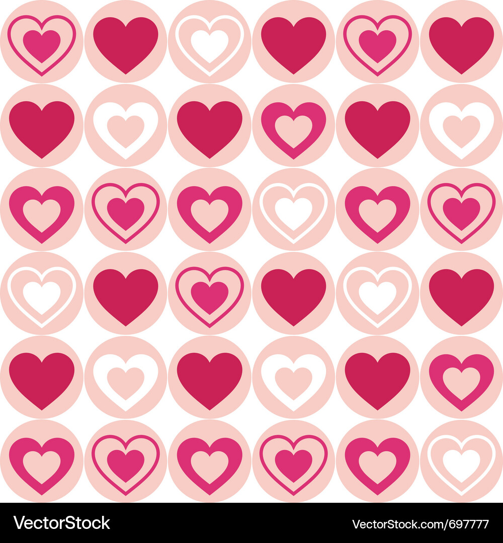 Hearts pattern Vector Image