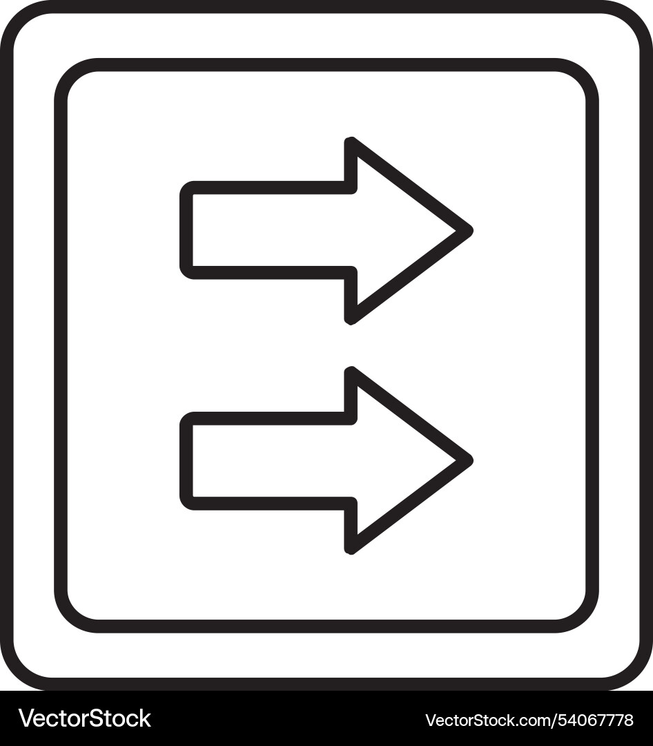 Fast forward line icon design Vector Image