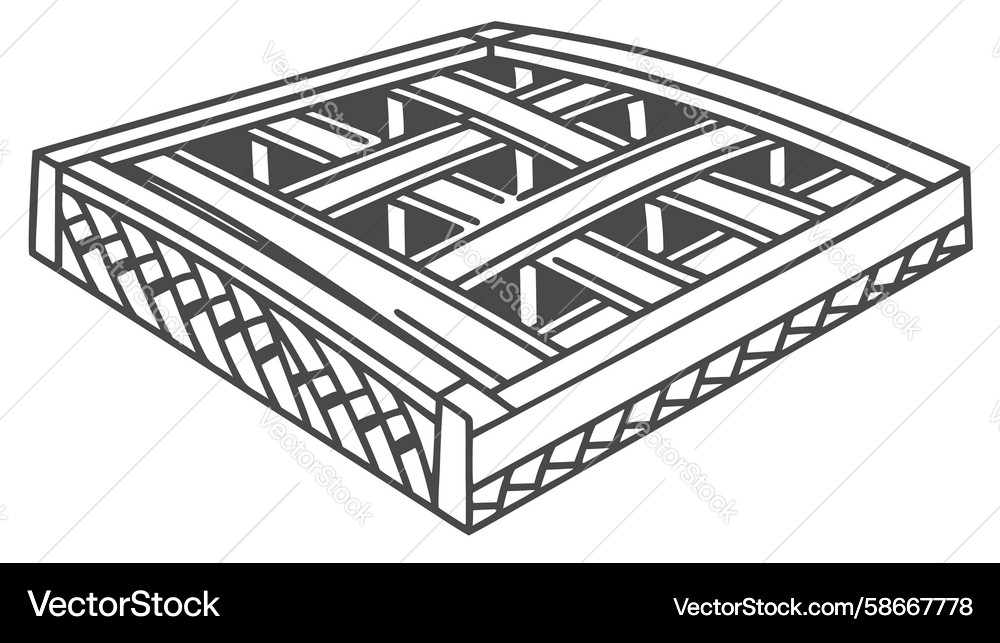 Geometric Woven Lattice Pattern Vector Image