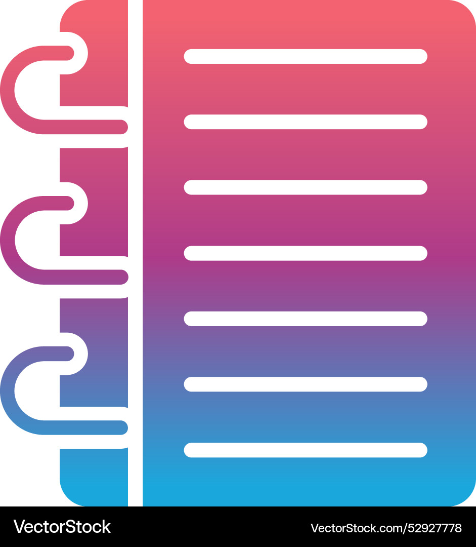 Notebook icon design vector image